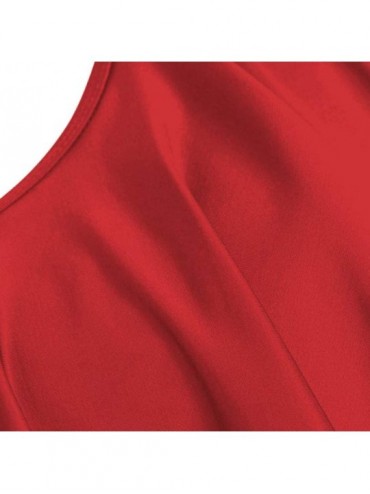 Sets Women Plus Size Swimsuit Summer High Waisted Girls Sexy Bikinis Backless 2PCS Tankini Swinwear Bathing Suits 2019 Red a ...