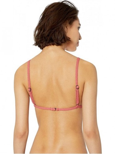 Sets Women's Fixed Bralette Swimsuit Bikini Top - Shotgun Kiss Red - CN18L2OY5AL $22.51