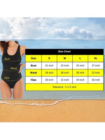 One-Pieces Vector Illustrative Portrait of Puppy Dog Women's One Piece Swimsuits Tummy Control for Water Dog S Multi 31 - C91...