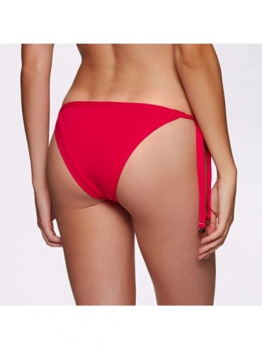 Bottoms Women's Brazilian Tie Side Bikini Bottom Swimsuit - Seafolly Chili - CY18H8GG4YY $52.83
