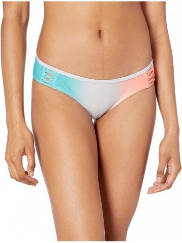 Bottoms Women's Rebel Bikini Bottom Swimsuit with Front Strappy Detail - After the Rain Ombre Print - CT18Q8Z6WI4 $50.29