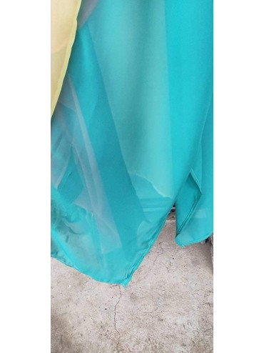 Cover-Ups Women's Sheer Chiffon Kimono Cardigan Long Boho Beach Dress Printed Open Front Swimsuit Cover Up Swimwear Printed B...