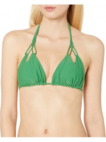 Tops Women's Cosita Buena Reversible Zig Zag Knotted Cut Out Triangle Top - Palmas - C7187K0RKDA $47.47