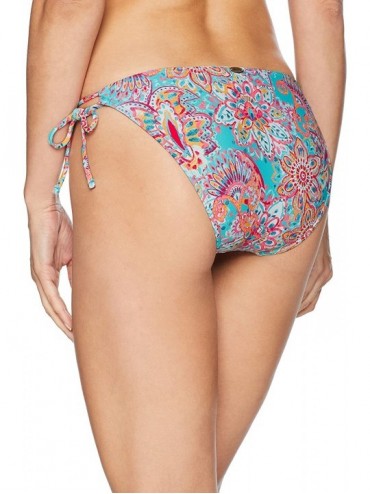 Tankinis Women's Come Together Tie Side Bikini Bottom Swimsuit - Fiesta Flora - CK18C52UUE9 $41.03