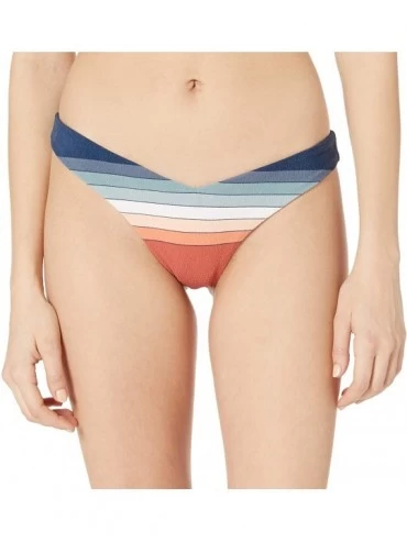 Bottoms Women's Keep on Surfin Hi Leg Bikini Bottom - Rust - CP18W6E8OXG $65.02