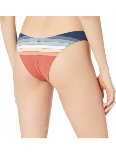 Bottoms Women's Keep on Surfin Hi Leg Bikini Bottom - Rust - CP18W6E8OXG $42.75