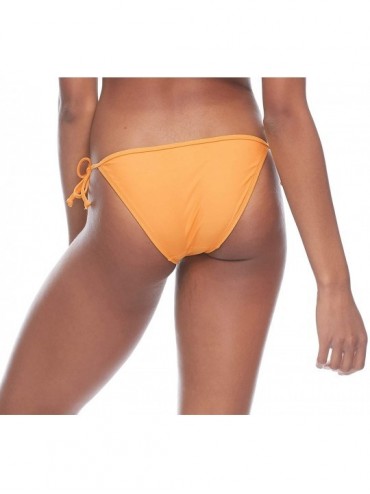 Bottoms Women's Smoothies Tie Side Solid Fuller Coverage Bikini Bottom Swimsuit - Smoothie Sundream - C318Z05TRG7 $39.66