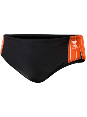 Racing SPORT Men's Phoenix Splice Racer Swimsuit - Black/Orange - CE11EHHQCXX $30.96