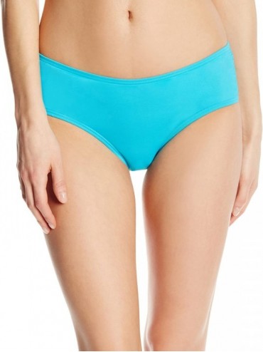 Bottoms Women's Bikini Bottom Swimsuit with Shirred Sides - Solid Sea Blue - CZ11HCT6PPD $37.19