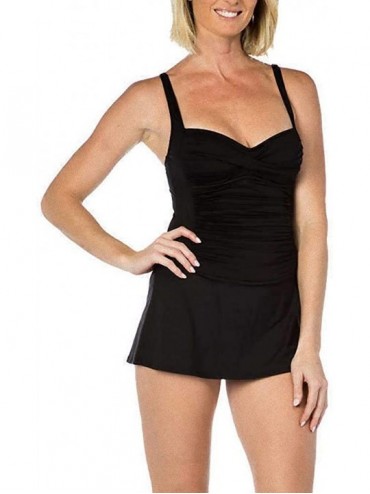 One-Pieces Ladies' Swim Dress - Black - C318RU07XMC $17.66