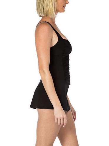 One-Pieces Ladies' Swim Dress - Black - C318RU07XMC $10.74