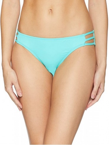 Sets Women's Triple Threat Moderate Coverage Bikini Bottom Swimsuit - Aquamarine - C818C7I7G4X $84.55