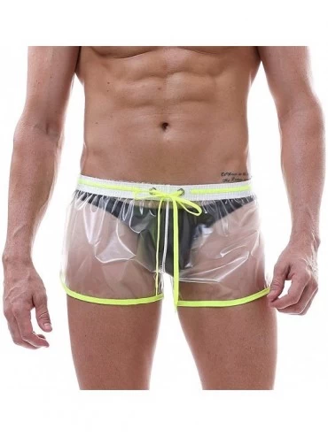 Briefs Mens Swim Briefs Quick Dry Nylon Bathing Suits for Men- Padding Inside - X Black-3 - CS199RUA7NI $40.57