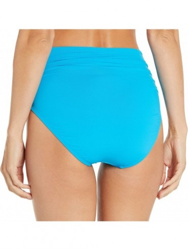 Bottoms Women's Impulse Rollover Bikini Bottom - True Blue 419 - CF197QHC6QK $44.69