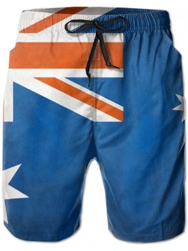 Trunks Casual Mens Swim Trunks Quick Dry Vintage Canadian Flag Printed Beach Shorts Summer Boardshorts - Vintage Australia Fl...