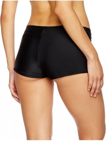 Tankinis Women's Tie Side Boyleg Board Shorts - Black(no Straps) - CA183MX50HO $14.61