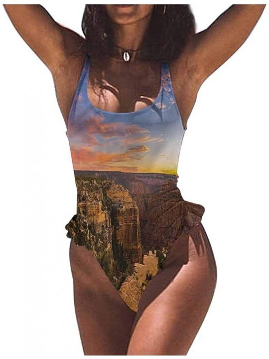 Bottoms Swimwear Bathsuit Canyon- Monument Valley America Great for Lounging Pool Side - Multi 02-one-piece Swimsuit - CV19E7...