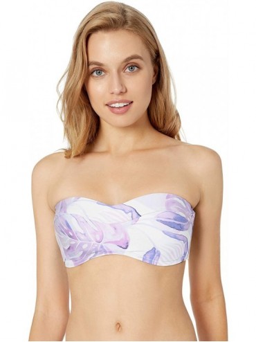 Tops Women's Bridget Bandeau Bikini Top Swimsuit with Molded Cups - Island Dream - CN18Q0C8KQH $58.90