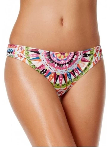 Tankinis Women's Cartwheels Printed Cheeky Hipster Bikini Bottoms (Large- Multi) - CI1832XOR7U $23.90