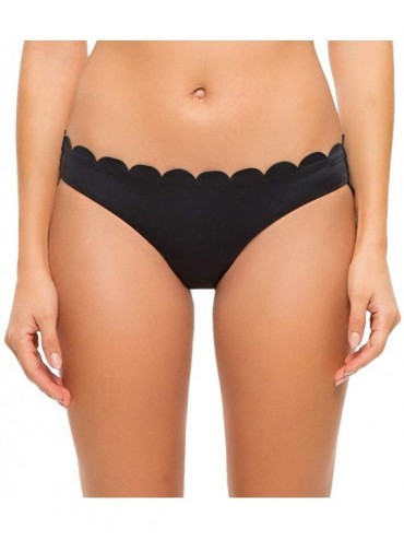 Bottoms Women's Scallop Hipster Bikini Bottom - Coral Floral - CJ18WMCNU4H $49.04