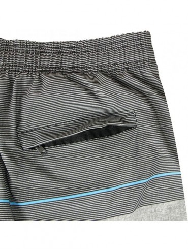 Racing Men's Swim Trunk Beach Shorts Swimwear Quick Dry - Grayblue - CP192UTYG5A $23.65