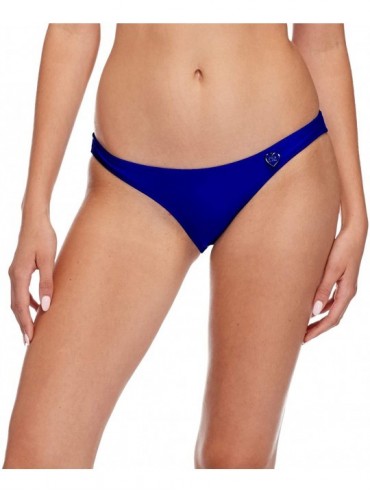 Bottoms Women's Smoothies Basic Solid Fuller Coverage Bikini Bottom Swimsuit - Smoothies Abyss - CM11OK286GB $25.34