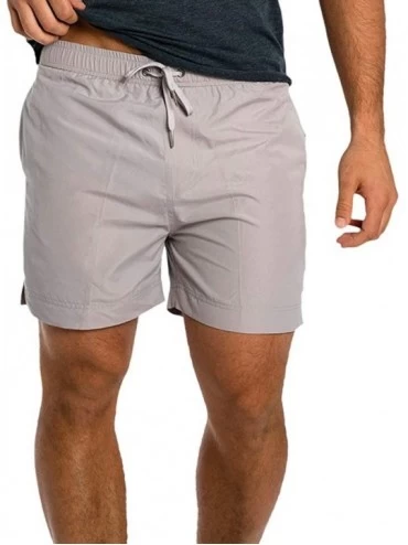 Trunks Men's American Flag Patriotic Board Shorts (Assorted Designs) - Grey - CG189AOREMC $24.54