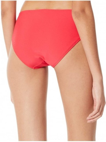 Tankinis Women's Strappy Bathing Suit Bottom Full Coverage Bikini Bottom - Red(strappy) - CJ18X58O7NZ $16.80