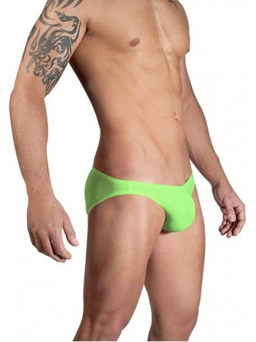 Briefs Men's Swim Bikini - Neon Green - CJ1239D23WT $35.12