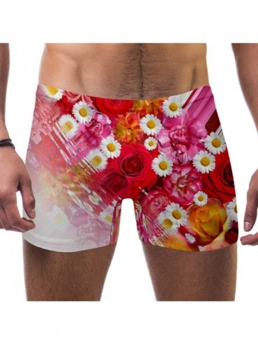 Racing Mens Flowers Effect Summer Bl%C%Bctenmeer Swimsuits Swim Trunks Shorts Athletic Swimwear Boxer Briefs Boardshorts - CT...