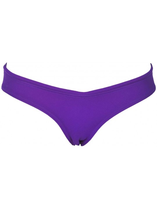 Tankinis Women's Rule Breaker Uniquw Brief MaxLife Bikini Bottom - Mirtilla - CY18CR2NZ0U $16.11