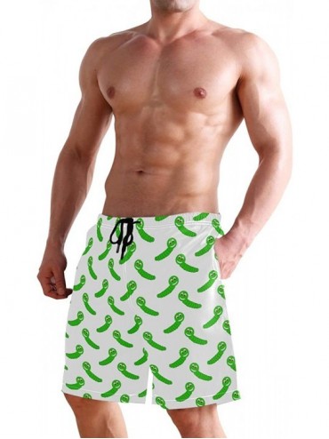Board Shorts Men's Quick Dry Swim Trunks with Pockets Beach Board Shorts Bathing Suits - Treasure Worm - C0195290RR0 $30.96