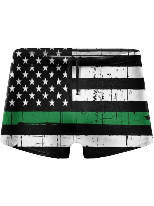 Briefs Men's Swimwear Briefs Swim Trunk Portuguese Flag Bikini Boxer Swimsuit - American Flag 27 - CW19CDHCLRE $47.75