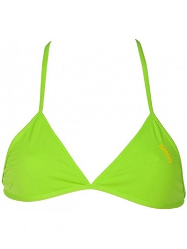 Racing Women's Rule Breaker Feel Triangle MaxLife Bikini Top - Leaf - CO18CKLYRHG $16.97