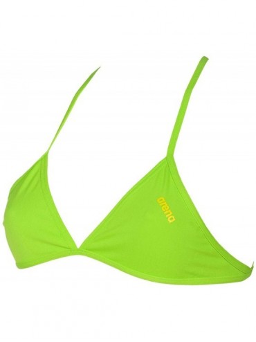 Racing Women's Rule Breaker Feel Triangle MaxLife Bikini Top - Leaf - CO18CKLYRHG $8.83