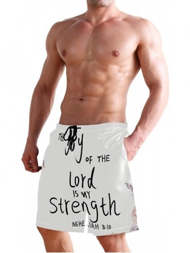 Board Shorts Mens Surfing Shorts Mexican Hat Swim Trunks Shorts - Joy of the Lord - C618XD26HNS $31.30