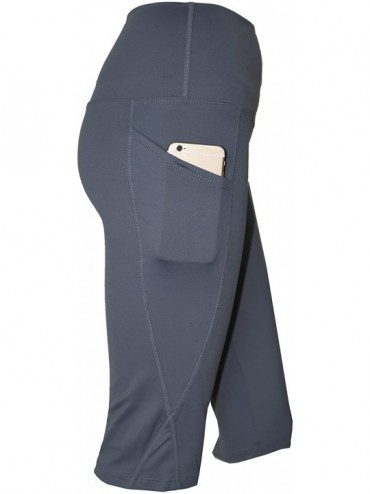 Rash Guards Women Side Pocket Plus Size UPF 50+ Swim Shorts Pants Rash Guard - Grey_5p - CP19CA9IT6M $44.80