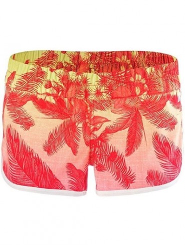 Board Shorts Supersuede Colin Beachrider Women's Boardshorts - Bright Crimson - Multi - C417Z4MSHOY $33.58