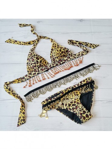 Tops Bikini Top with Swap & Swim Attachments - Leopard - CY129SIZB5P $24.35