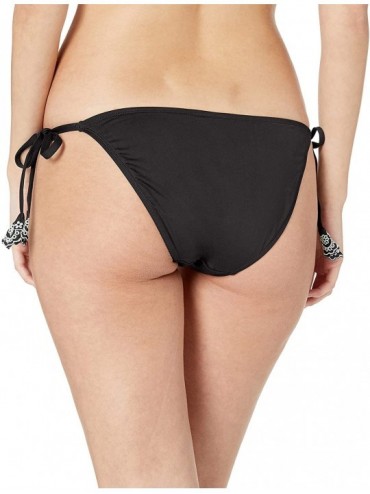 Bottoms Women's Tie Side Bikini Bottom - Apple of My Eyelet Black - CV18K2UA6LA $44.76