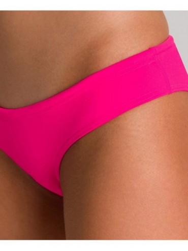 Tankinis Women's Rule Breaker Uniquw Brief MaxLife Bikini Bottom - Fresia Rose - CI188HO2ZTY $26.43