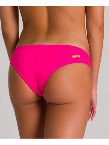 Tankinis Women's Rule Breaker Uniquw Brief MaxLife Bikini Bottom - Fresia Rose - CI188HO2ZTY $26.43