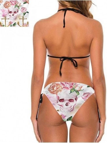 Bottoms Women's Print Bikini Set Sketchy- Sun and Moon Mystical for Bachelorette Party - Multi 11-two-piece Swimsuit - C819E7...