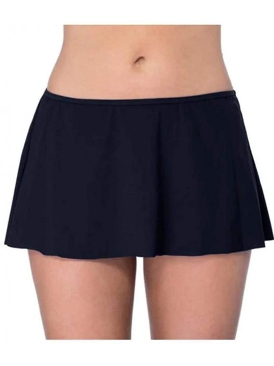 Bottoms Women's Skirted Swimsuit Bottom - Tutti Frutti Black - CR17YU9OHH4 $33.98