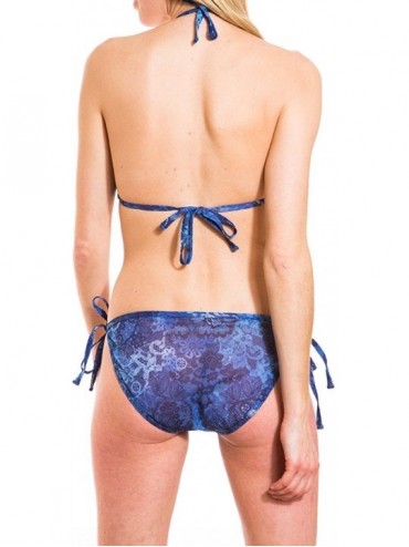 Bottoms Ramona Tan Through Tie Side Bikini Tanga Swimwear - C017YU5342E $21.07