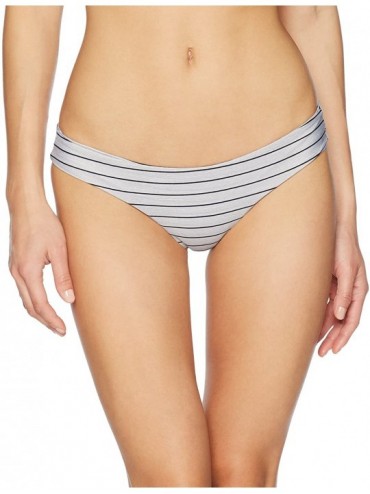 Bottoms Women's Premium Surf Hipster Bikini Bottom - Grey/Grey - CD187K5CL0H $28.35