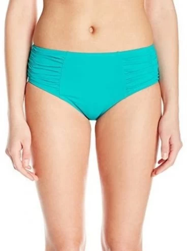 Bottoms Women's Alessia Hi Waist Ruched Bikini Bottom Swimsuit - So Soft Cozumel - CQ12O599JQW $75.83