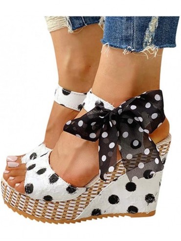 One-Pieces Wedge Sandals for Women Wide-2020 Fashion Wedge Ankle Buckle Sandals Summer Beach Sandals Open Toe Espadrille Plat...