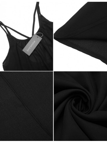 Cover-Ups Women's Cover Up Chiffon Swimsuit Beach Dress Bikini Cover Ups Summer Beachwear - Black - C118R4WDADU $16.10