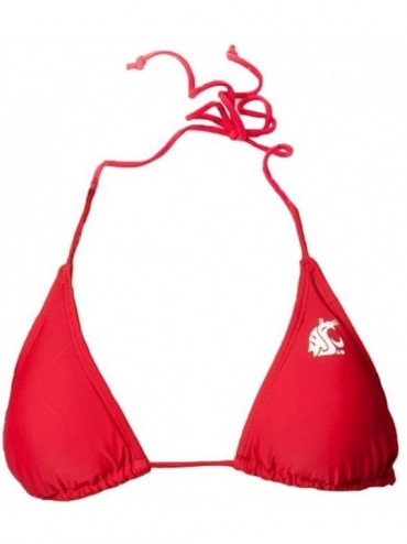 Tops Washington State University Bikini - Crimson - C611KNQ4ZS1 $41.25